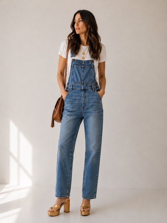 Madewell Pants - Madewell Denim Overalls Women’s Small Blue Straight Leg Adjustable Strap